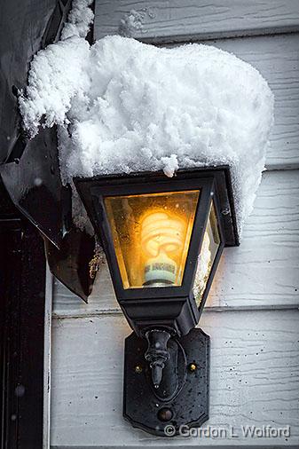 Snowy Back Porch Light_33902.jpg - Photographed at Smiths Falls, Ontario, Canada.